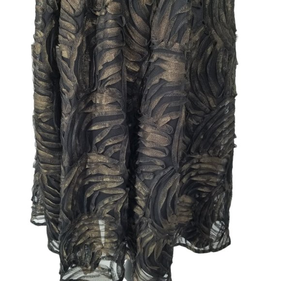 Adrianna Papell Women's Black Tulle Fit Flare Evening Cocktail Party Dre… - Picture 7 of 9